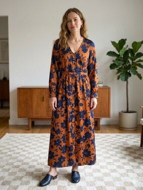 FRNCH Maxi Dress with Floral Print